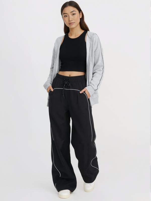 CEECILE MOTION WIDE LEG CARGO PANTS
