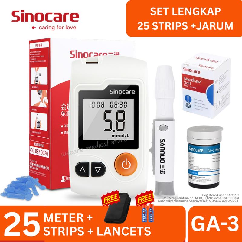 SINOCARE GA-3 BLOOD GLUCOSE METER