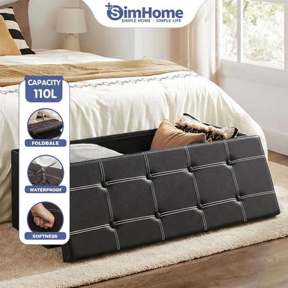 160L FOLDABLE STORAGE BENCH
