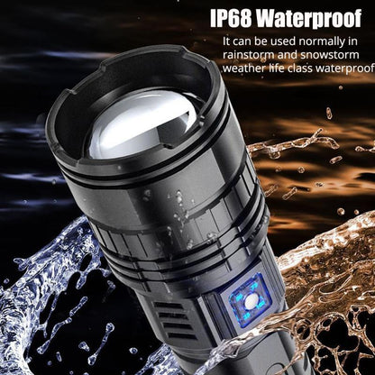 1000W LED FLASHLIGHT RECHARGEABLE