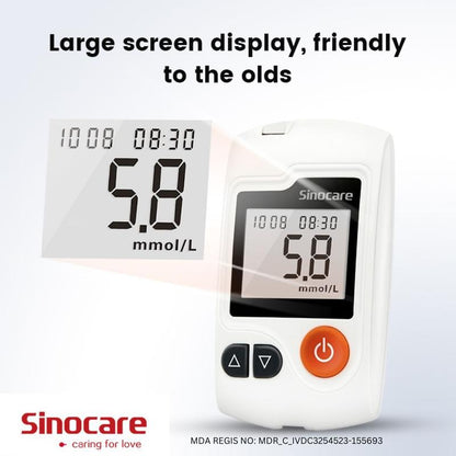 SINOCARE GA-3 BLOOD GLUCOSE METER