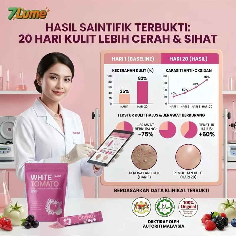7LUME WHITE TOMATO BEAUTY DRINK [LULUS KKM]