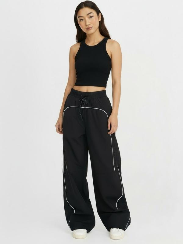 CEECILE MOTION WIDE LEG CARGO PANTS