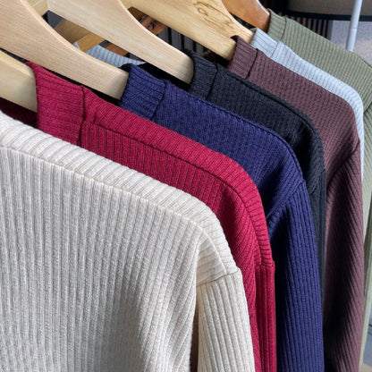 VELORA™ Pleated V-Neck Blouse