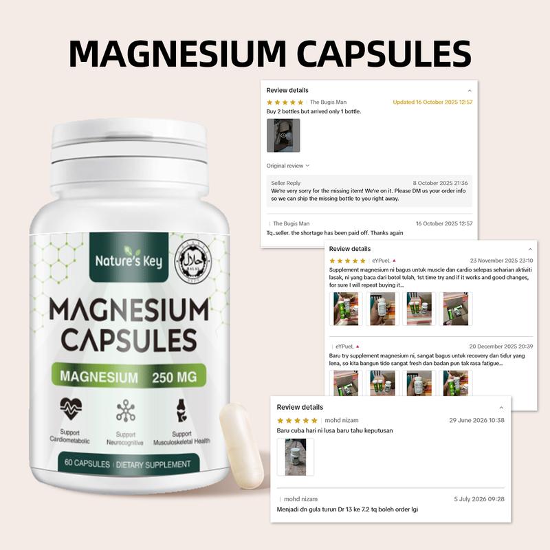 NATURE'S KEY MAGNESIUM GLYCINATE 250MG