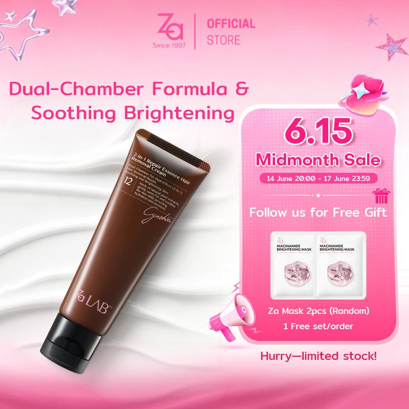 ZA LAB 2-IN-1 HAIR REMOVAL & BRIGHTENING CREAM