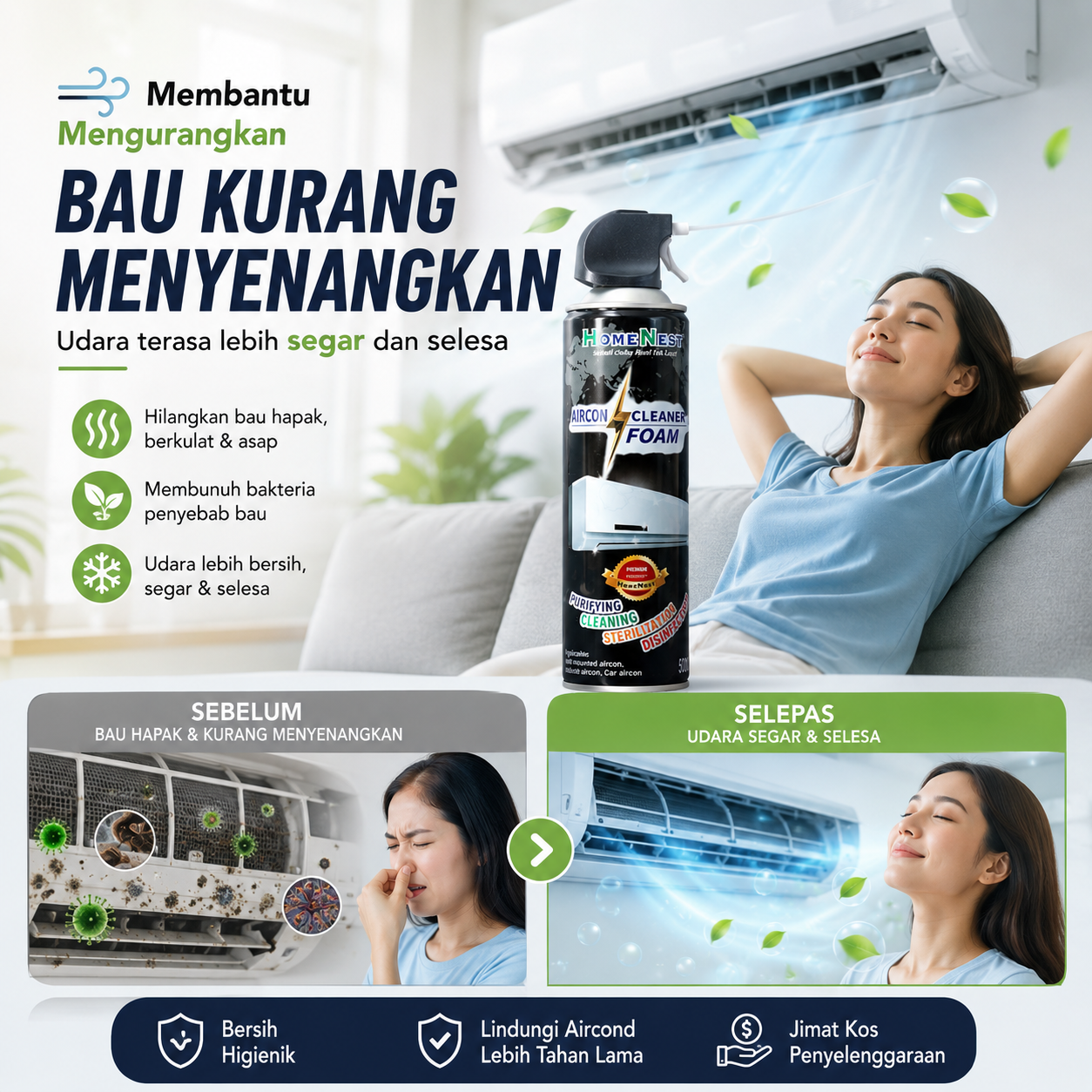 HOMENEST AIRCOND CLEANER SET