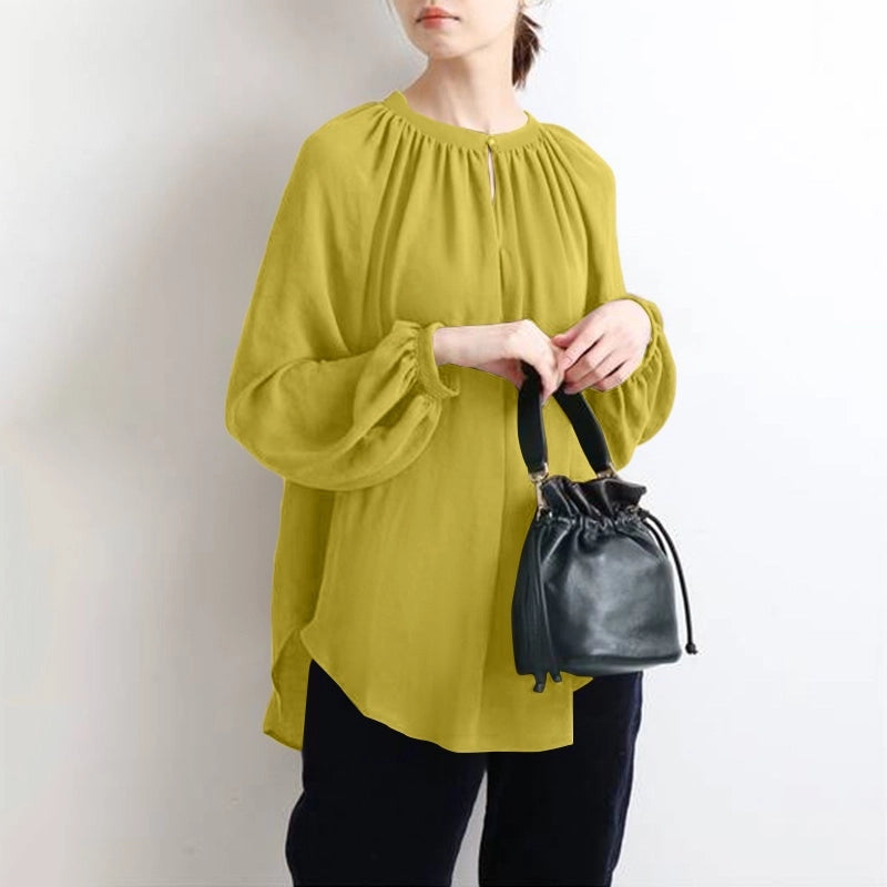 Brenda Solid Korea Blouse