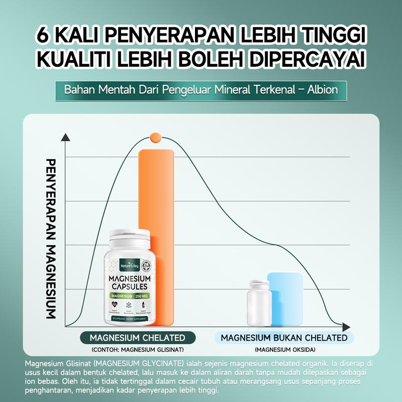 NATURE'S KEY MAGNESIUM GLYCINATE 250MG