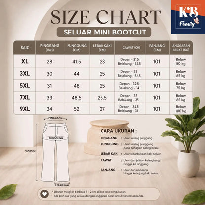 KGT Bamboo Bootcut Long Pants