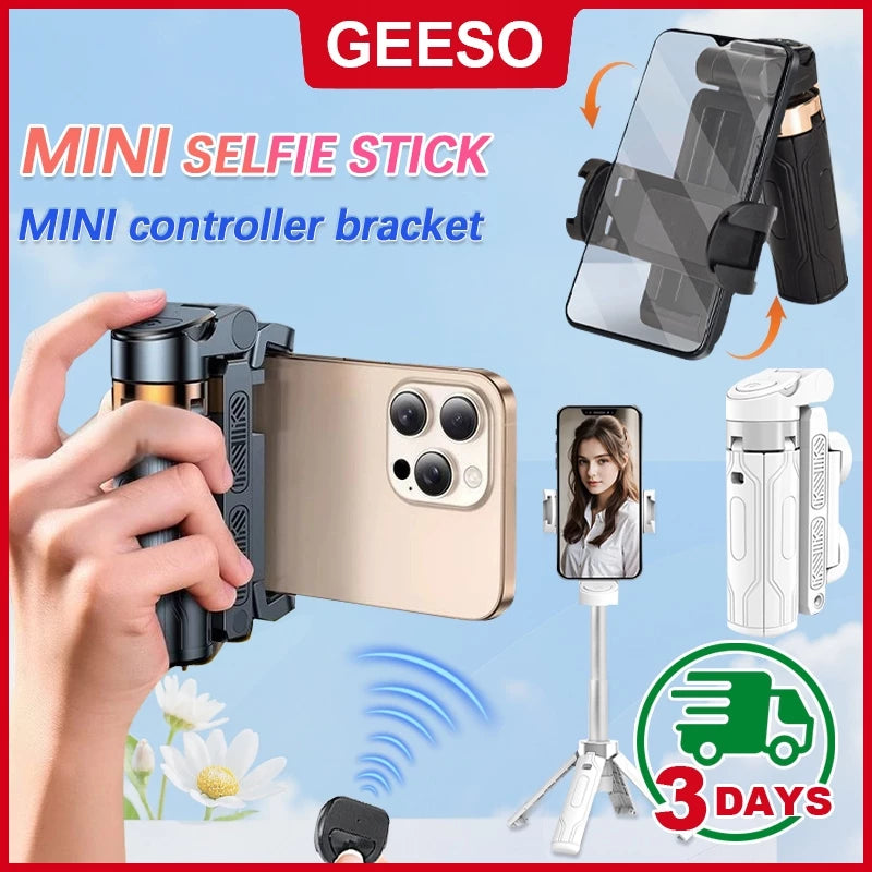 EESO 3 IN 1 Bluetooth Phone Grip Selfie Stick Tripod