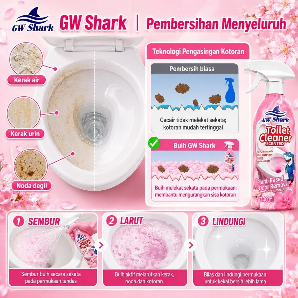 GW SHARK PENCUCI TANDAS