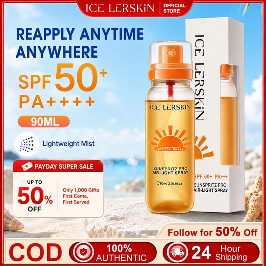 ICELERSKIN LIGHT SUNSCREEN MIST SPF50+