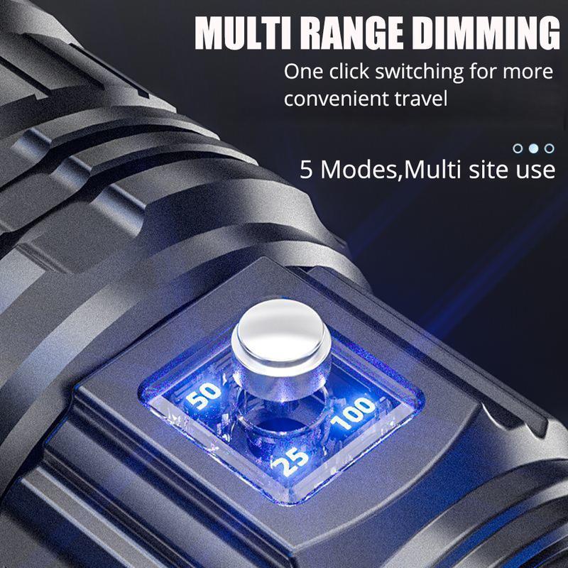 1000W LED FLASHLIGHT RECHARGEABLE