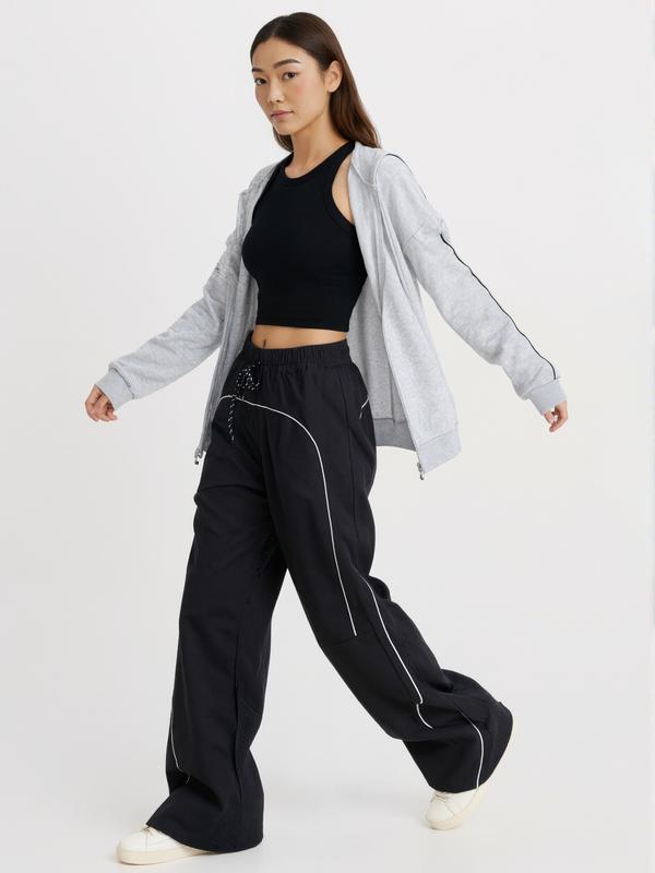 CEECILE MOTION WIDE LEG CARGO PANTS