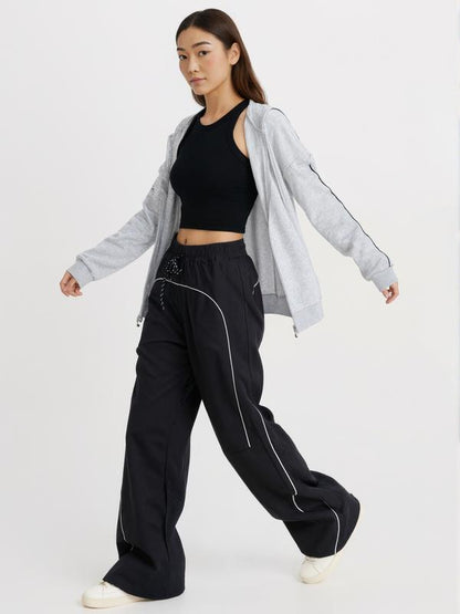 CEECILE MOTION WIDE LEG CARGO PANTS