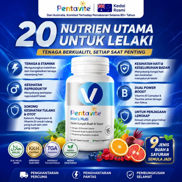 PENTAVITE MEN MULTIVITAMIN[LULUS KKM]