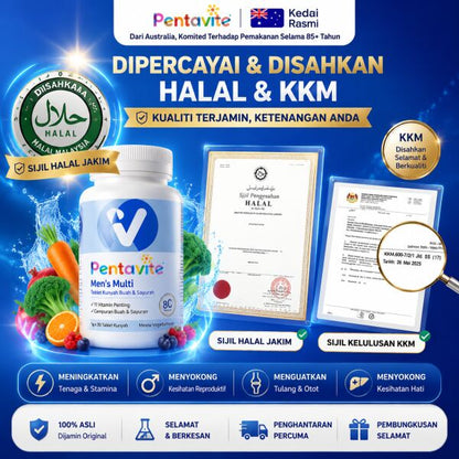 PENTAVITE MEN MULTIVITAMIN[LULUS KKM]