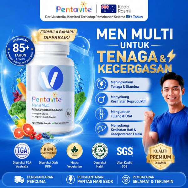 PENTAVITE MEN MULTIVITAMIN[LULUS KKM]