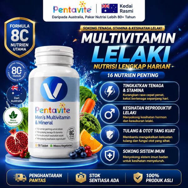 PENTAVITE MEN MULTIVITAMIN[LULUS KKM]