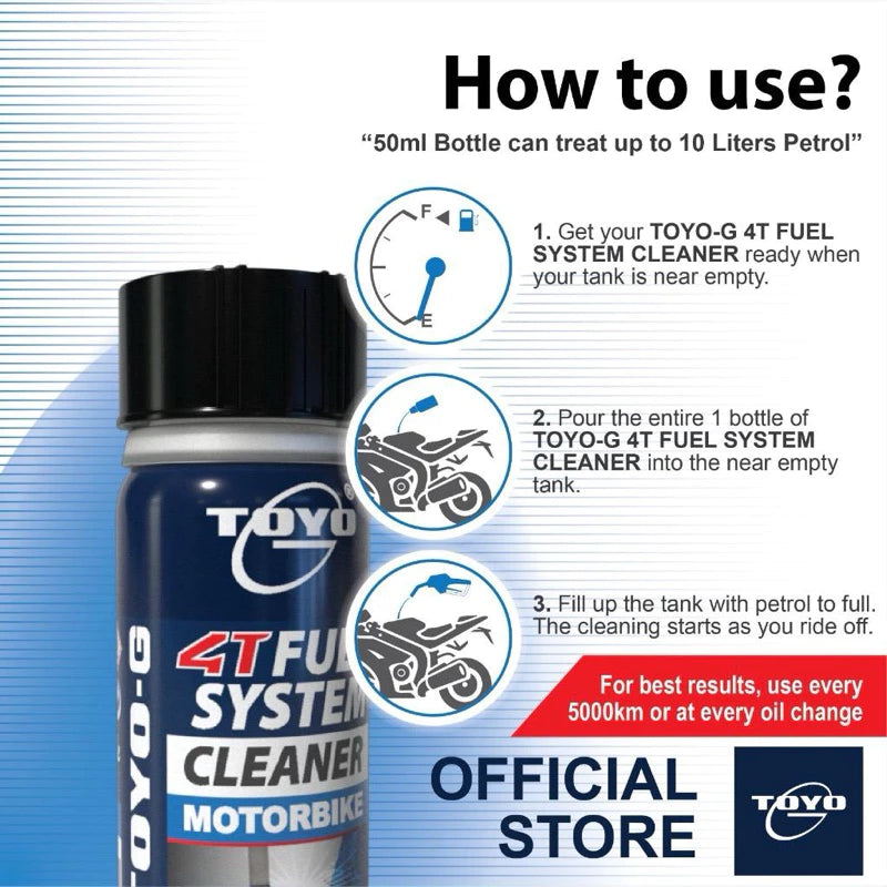 TOYO-G 4T Fuel System Cleaner Motorbike