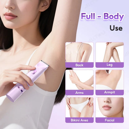 ALLTOU Women Electric Shaver 2 In 1
