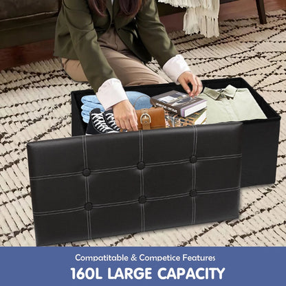 160L FOLDABLE STORAGE BENCH