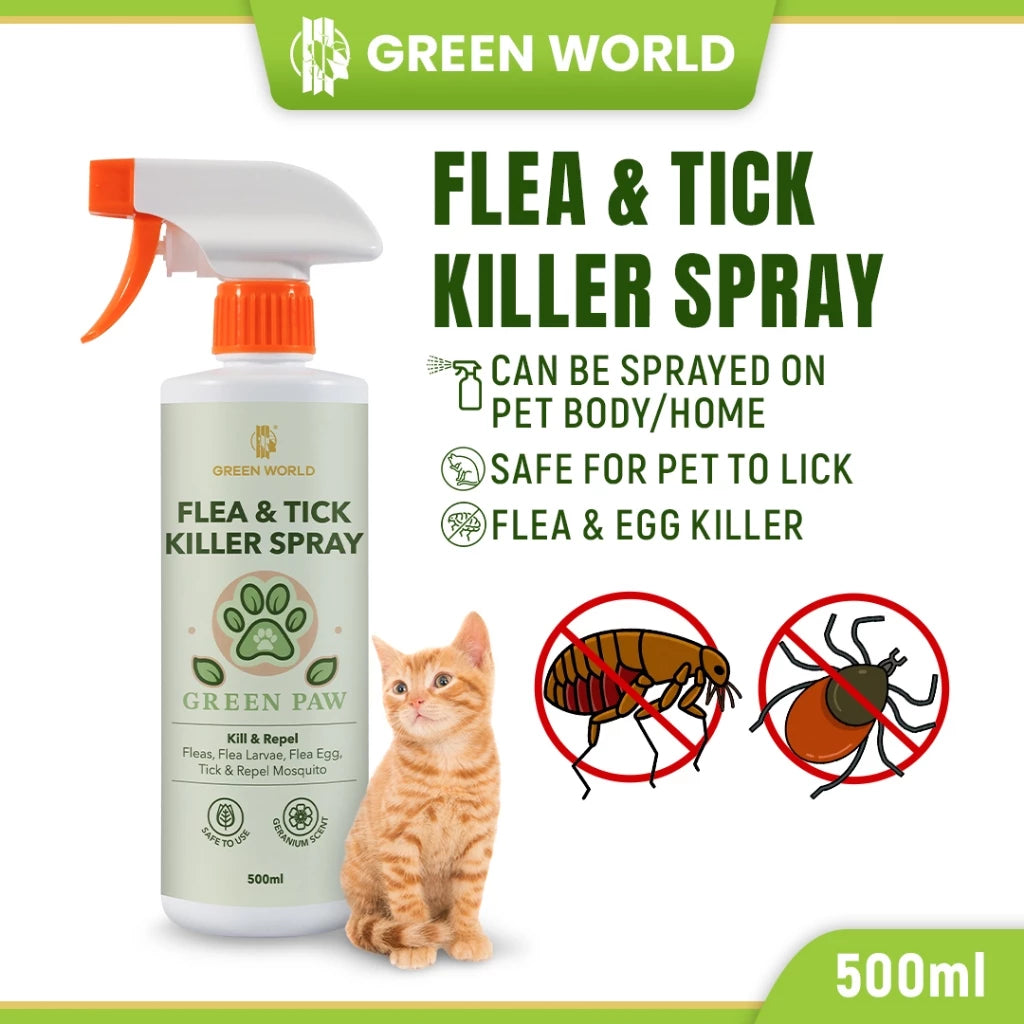 GREEN WORLD FLEA & TICK SPRAY
