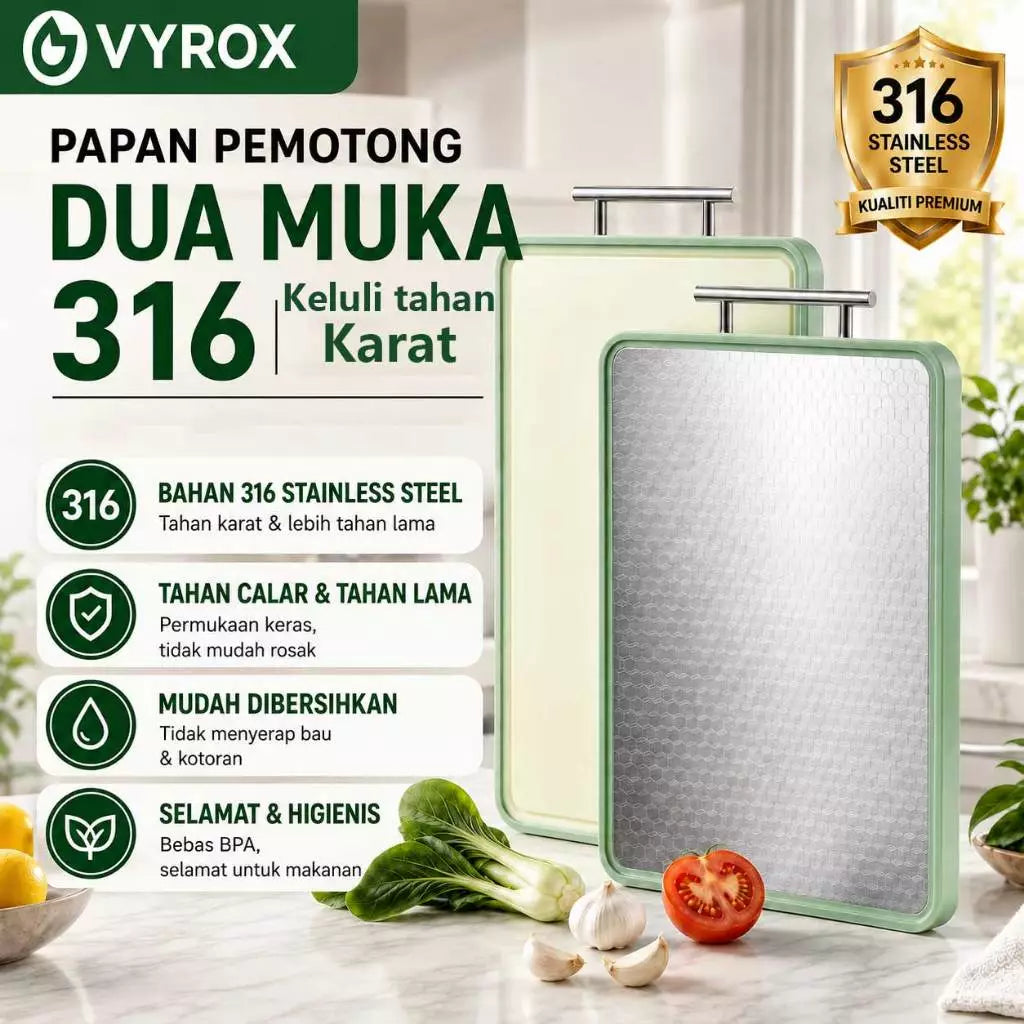 PAPAN PEMOTONG KELULI TAHAN KARAT 316