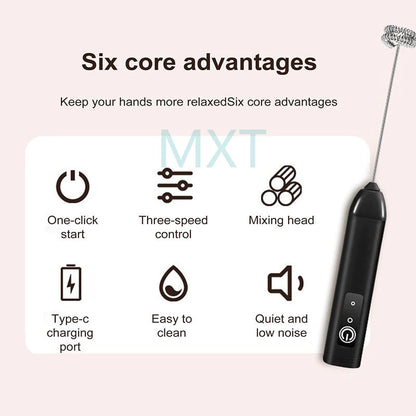 MILK COFFEE FROTHER USB RECHARGEABLE